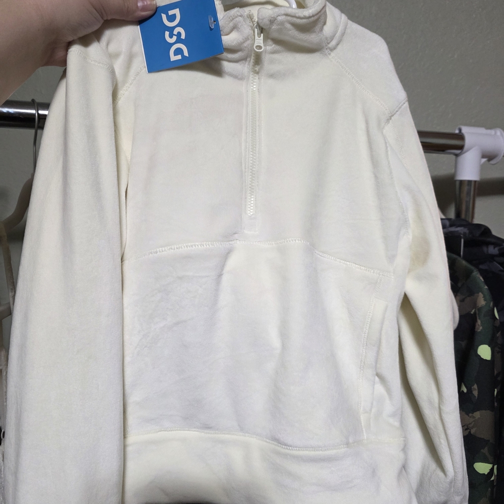 DSG Off-White Quarter-Zip Pullover
